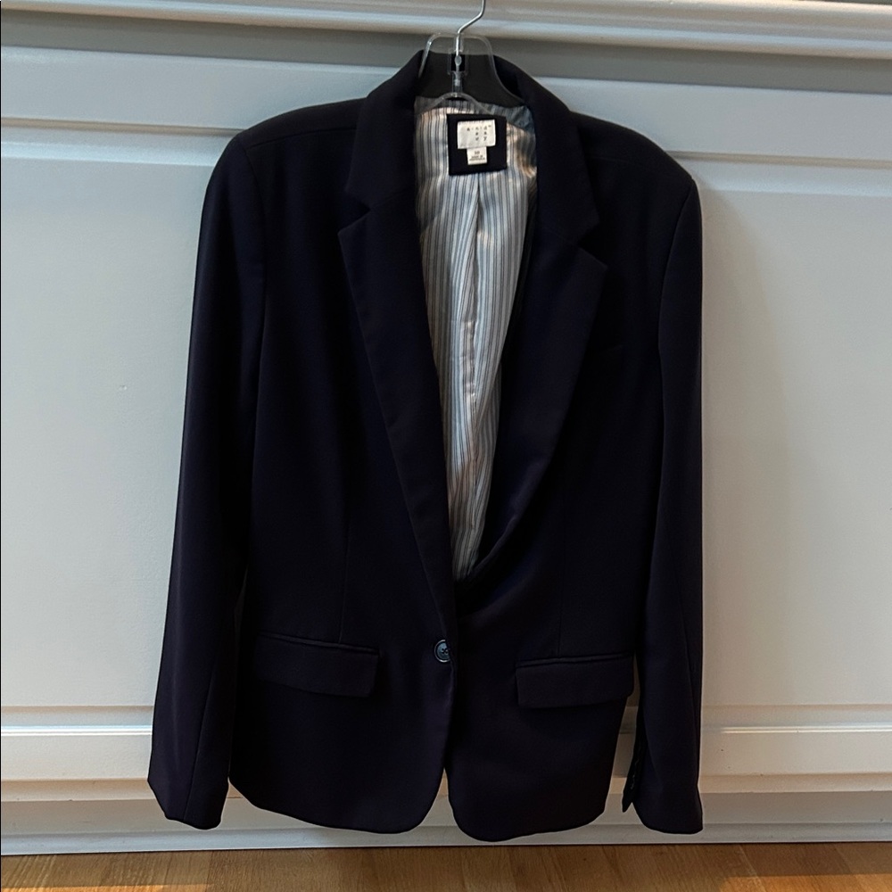 a new day Women's Navy Lined One Button Blazer